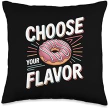 Realistic Donut Sprinkles Glaze Dessert - Baked Treat Throw Pillow