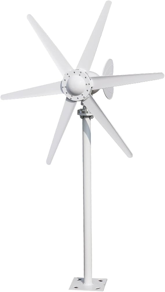 Wind Turbines Generator Wind Turbine Generator Kit Vertical-Compatible Windmill Horizontal Axies Wind Generator Automatically adjust to windward for Home, RV, and Off-Grid Use,24V