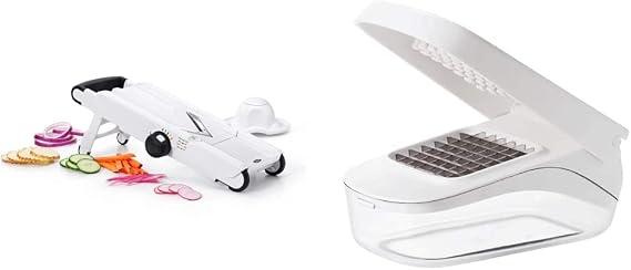 OXO Good Grips V-Blade Mandoline Slicer and Vegetable Chopper Bundle