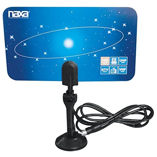 Naxa Electronics NAA-306 Ultra-Thin Flat Panel Style High Powered Antenna Suitable for HDTV and ATSC Digital Television