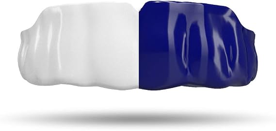 Impact Custom Professional MMA/Boxing/Muay Thai Mouthguard (White & Blue)