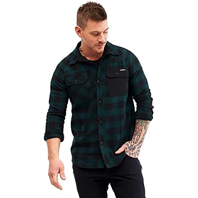 RevolutionRace Mens Campfire Shirt, Great for Fishing, Hiking and All Other Outdoor Acitvities, BlackAnthracite