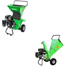 Wood Chipper Shredder Mulcher Heavy Duty Compact Rotor Assembly Design 3" Inch Max Capacity,Gas Powered