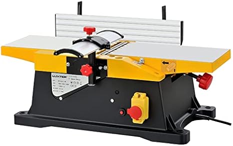 Electric Wood Planer 1800W, 6 Inch Multifunctional Jointers for Woodworking, Heavy Duty Benchtop with 3mm Cut Depth, 12000 RPM for Wood Cutting Enthusiasts