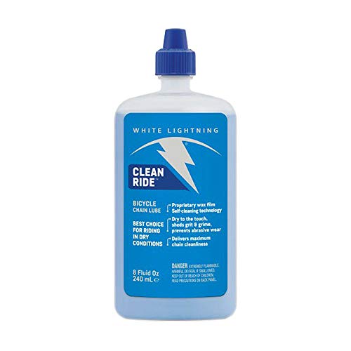 Motorcycle White Lightning Bike Bicycle Clean Ride Chain LUBE SELF Cleaning 8oz.