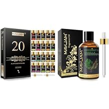 MAYJAM 20PCS Essential Oils Set and 100ML Coconut Vanilla Fragrance Oil