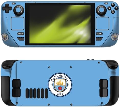 Head Case Designs Officially Licensed Manchester City Man City FC Blue Full Colour Badge Vinyl Sticker Skin Decal Cover Compatible with Valve Steam Deck