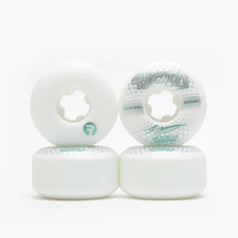 Ricta McCoy Reflective Natural Slim Skateboard Wheels 99a White 54mm