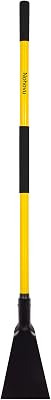 Snow Shovel for Driveway Ice Removal, Heavy Duty Ice Scraper with Fiberglass Handle, 56 Inches