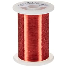 Magnet Wire, Enameled Copper Wire, 42 AWG, 4 oz, 12828' Length, 0.0026" Diameter, Red