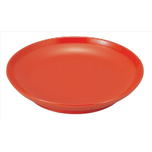 Bowl 6 Size Plateau Red 18.5 φ x 3 cm 7-314-14 Thermoset Resin Melamine or Urea Resin, Ryokan Lacquerware, Japanese Tableware, Restaurant, Restaurant, Commercial Use