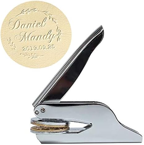 MNYR New Customize Design Your Own Custom Embosser Picture Logo Letter Personalized Official Book Seal Monogram Wedding Invitations Hand Embosser Great Gift Idea