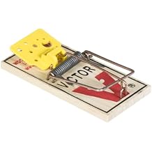 Victor Easy Set Mouse Trap 4 Pack M033 - Wooden Easy Set Mouse Trap - Prebaited