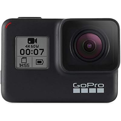 GoPro Hero7 Black Waterproof Action Camera with Touch Screen 4K Ultra HD Video 12MP Photos 720p Live Streaming Stabilization