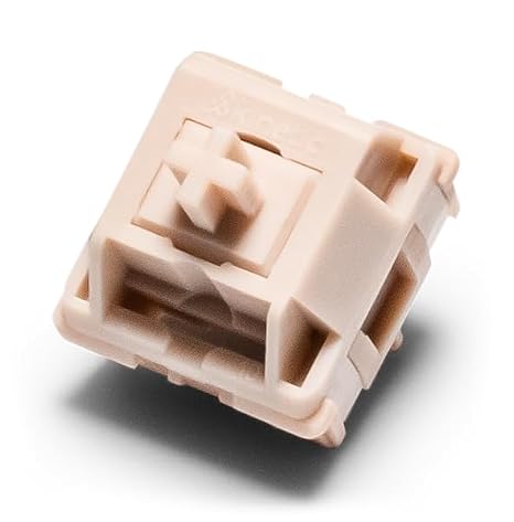 Kinetic Labs HMX Latte Pre Lubed Linear Keyboard Switches 5 Pin PCB Mount Switches (18 Pcs)