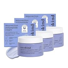 Cocokind Resurrection Polypeptide Cream, Hydrating Face Moisturizer with Peptides and Squalane, Anti Aging Skin Barrier Repair Cream for Dry Skin (1.7 Fl Oz, 3 Pack)