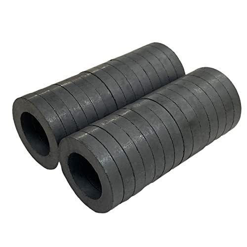 Small Ferrite Ring Magnet - OD1.1830mm x ID0.718mm x 0.25mm,Grade 8 Round Disc Donut Ceramic Magnets with Holes for Refrigerator Fridge,Industry Science,Crafts and Hobbies - 28 PCS