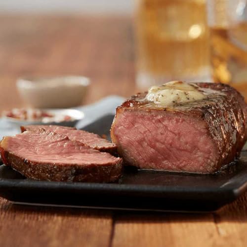 Deliciously Juicy Signature Cut Strip Steak - Aged up to 28 Days. A Perfectly Marbled 8 Oz Baseball Cut for Unmatched Flavor - Restaurant-Quality Steaks and Cooking Instructions from Kansas City Steak Company 8 count - 8 oz each