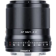 VILTROX 56mm f/1.4 F1.4 Z Mount Lens, APS-C Z-Mount Lens for Nikon Zfc Z50 Z6 ii Z7 ii Z5