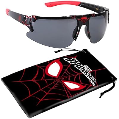 ARKAID Marvel Spider-Man Kids Sunglasses - UV Protective, Stylish & Durable with Soft Carrying Case