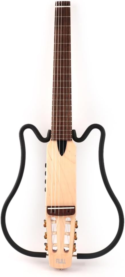 Fojill Electric Classical Guitar Classic Nylon String Travel Portable Foldable Fold Flding collapsible Silent Mahogany Body Maple Neck Rosewood Fretboard With Gig Bag