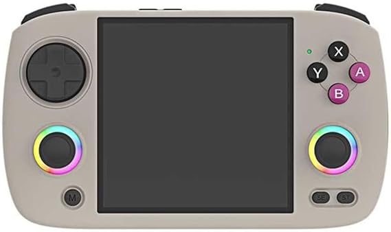 RG CubeXX Retro Handheld Game Console 3.95 Inch IPS Screen 64 Bit Linux System with RGB Joystick -Support 32GB Grey
