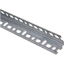 National Hardware N341-123 4021BC Slotted Angle Iron with Holes Galvanized Steel 1-1/4 in x 36 in for Garage Door Openers Frames Tables Workbenches Equipment Stands