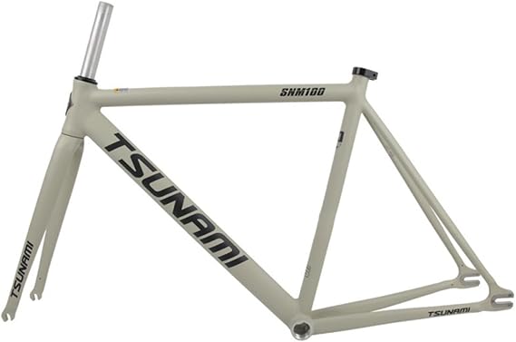 Fixed Gear Bike Frameset 700C Aluminum Alloy Bike Frame 49/52/55/58CM Signle Speed Track Bike Frame C Brake QR 100/120mm BSA68mm with Fork