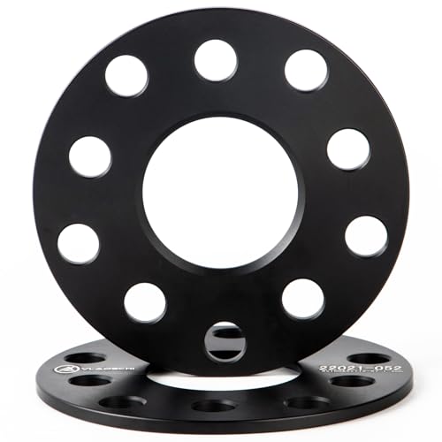 VLAOSCHI Black Forged 5x100 5x112 Hubcentric Wheel Spacers 5mm with 57.1mm Center Bore No Lip Compatible with Audi VW 5 Lug for A3 A4 A6 A8 S4 S6 S8 | Jetta Golf Beetle CC - Pack of 2