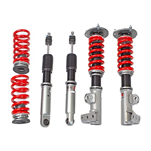 Godspeed MRS1701-A MonoRS Coilover Lowering Kit, Fully Adjustable, Ride Height, Spring Tension And 32 Click Damping, compatible with Mercedes-Benz 300-Class W124 1988-93 wo Self-Leveling