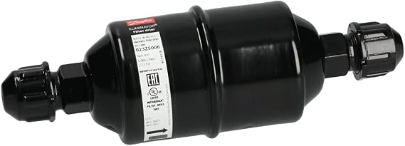 Danfoss 023Z5006 1/2in Liquid Line Refrigerant AC Filter Drier hvac refrigeration Flare 6-9tons Unidirectional 6-9/16in Long 2-1/4in Wide DCL 084