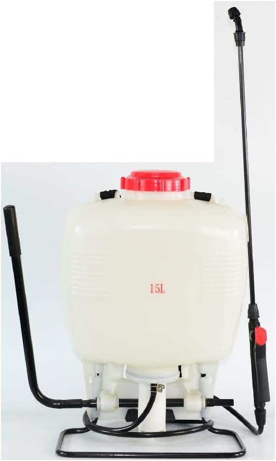 Sprayers Effortless Backpack Sprayer - with High Grade Seals & O-Ring, Nozzle 15 Litre Pump Action Pressure Sprayer, White Manual Knapsack Sprayer
