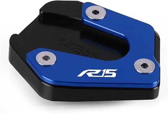 Foot Side Stand Pad Motorcycle Kickstand Foot Side Stand Extension Pad Support Plate for Y&amaha YZF R15 V3 R15V3 2017 2018 2019 2020