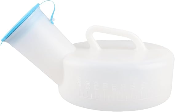 Large Capacity Leakproof Portable Pee Bottle Male Female Urinal for Travel Hospital Elderly Patients (800ml Male)