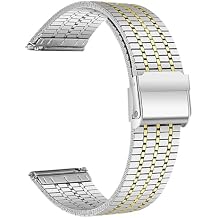 20mm 22mm Metal Bands For Garmin Forerunner 265 255 245 645 Misic Strap Venu 3 2 Plus Sq/Vivoactive 5 4 Stainless Steel Bracelet Watchbands
