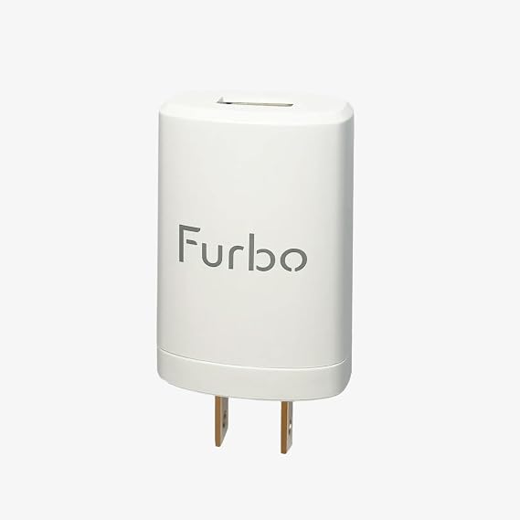 Furbo Pet Camera USB Power Adapter for Furbo 360 Dog Cam and Furbo Mini (Non-Rotating Model) Official USB-A Wall Plug, 5.2V/2A (10.4W), 1-Count