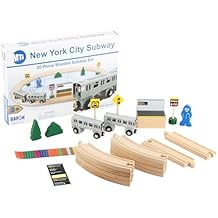 Daron NYC MTA 20Piece Wooden Subway Set