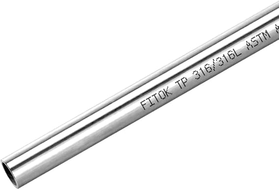 316/316L Stainless Steel Seamless Tubing 1" OD 0.065" Wall 40" Length Tube Annealed ASTM A269 (1pc)