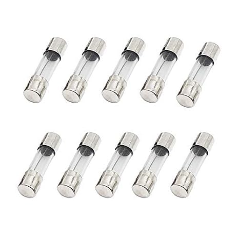 Pack of 10, T2AL250V 5x20mm 2A Slow-Blow Fuse 250V Slow Acting Fuse Glass Tube Fuse Time-delay Fuse (3/16 in x 3/4 in)