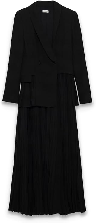 Alexandra Pleated Blazer Midi Dress