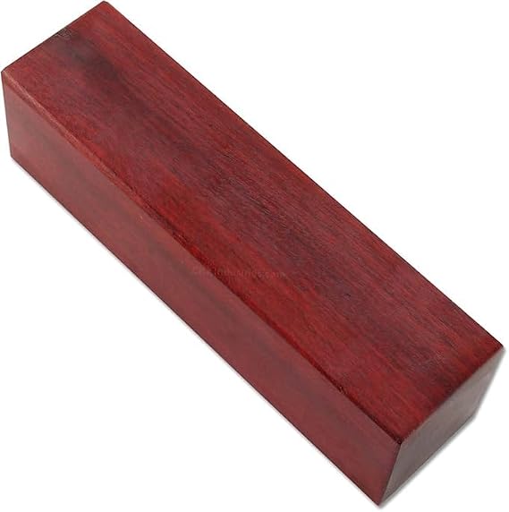 Exotic Bloodwood Turning Blank 1.5x1.5x6 Inch for Building Pool Cues Knife Scales Furnitures Gift Idea