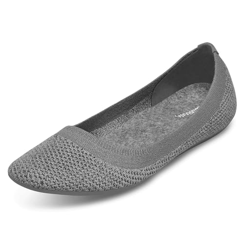 Allbirds Womens Tree Breezer, Knit Ballet Flats, Slip-On Everyday Round Toe Shoes, Machine Washable Made with Natural Materials