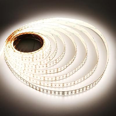 JOYLIT 24V LED Strip 16.4ft Dual Row 4000K Natural White 817LMFT Ultra Bright CRI 92, UL Listed PRO 7.3WFT SMD 2835 272LEDsM High Density Dimmable Adhesive Tape Light for Industrial, Commercial
