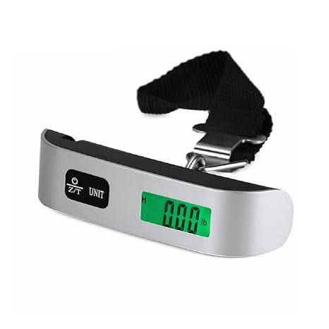 Bamboo Star 50kg/110lb Capacity, Tare Function, Portable Hanger Hand Luggage Scale, Luggage Scale, Hand Scale, Hand Scale, Luggage Scale, Travel Scale