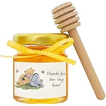 80PCS Winnie Honey Jar Stickers for Baby Shower Decorations Thanks for Bee-ing Here Stickers Food Labels Cute Bear Bee Birthday Supplies