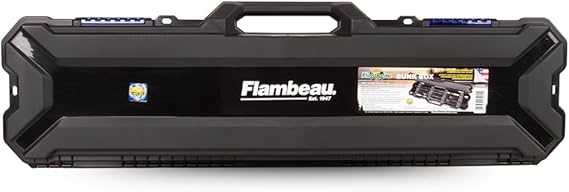 Flambeau Outdoors 4455BB Rod Bunk Box, Portable Fishing Rod Storage, Black