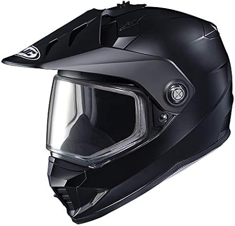 HJC Helmets XF-10- DS-X1 Semi-Flat Snow Helmet with Dual Lens Shield (Semi Flat Black, Large)