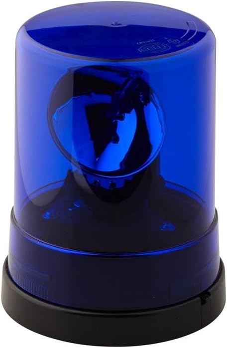 HELLA 2RL 004 958-001 Halogen-Rotating Beacon - KL 700 - 12V - Blue - mountingBolted - Plug: Blade Terminal