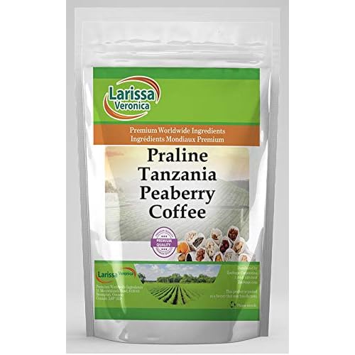 Praline Tanzania Peaberry Coffee Gourmet, Naturally Flavored, Whole Coffee Beans 4 oz, ZIN: 556616