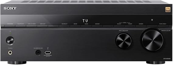 Sony STR-AN1000 7.1ch Multi-Channel AV Receiver, 8K/60Hz, 4K/120Hz, Supports HDMI 2.1, Supports 360 Reality Audio